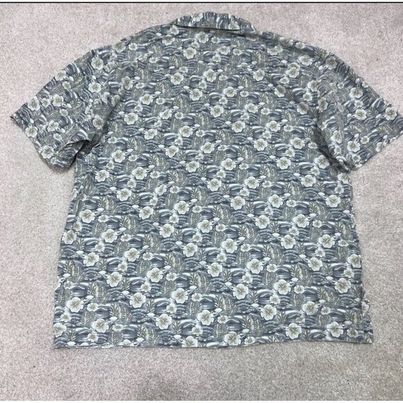 Quiksilver Button Down Shirt Men’s Multicolored Floral Short Sleeve Size XL - Picture 9 of 10